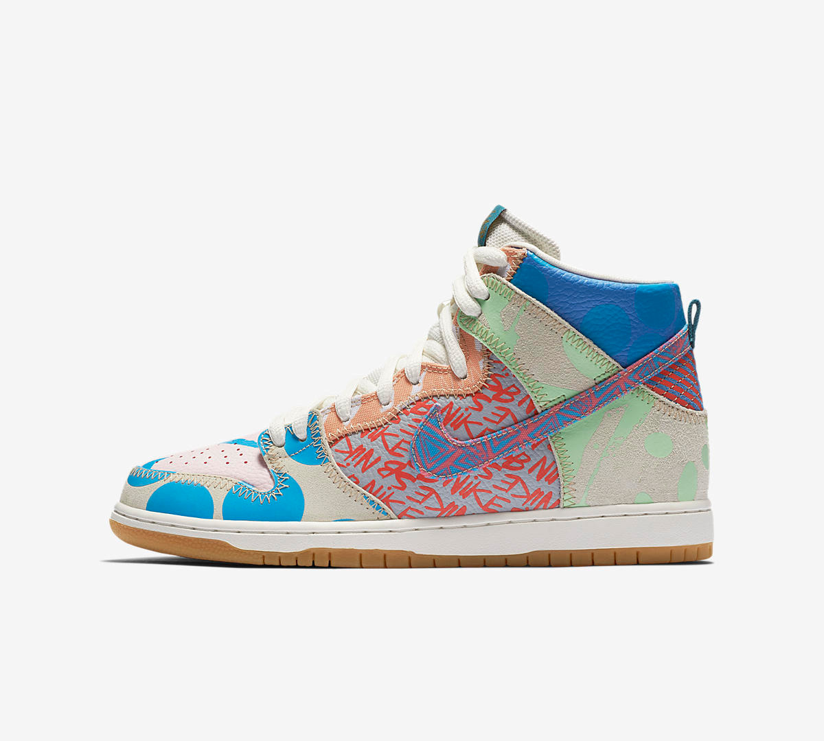 918321-381,Dunk SB,Nike 918321-381 惊艳堪比 WHAT THE！这双 TC x Dunk SB High 将于周四发售！