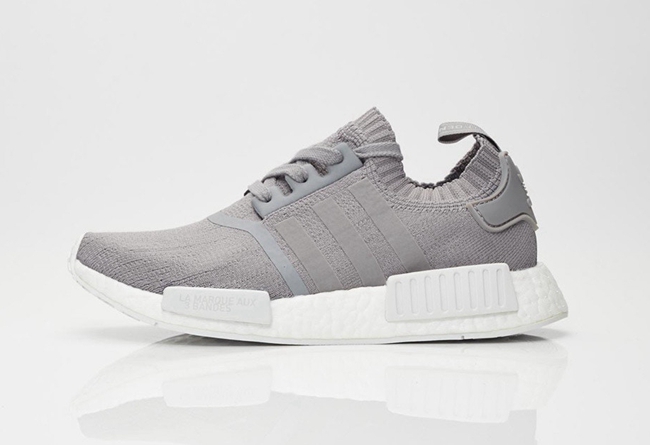 adidas,NMD R,Primeknit,Grey He  法文点缀！两款女生专属 adidas NMD R1 Primeknit 颜值不俗