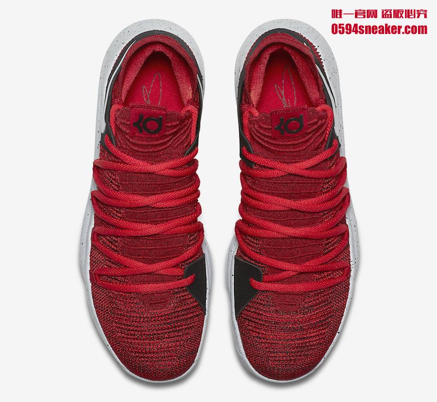 Nike,KD 10  黑红配色！全新 KD 10 “University Red” 九月发售