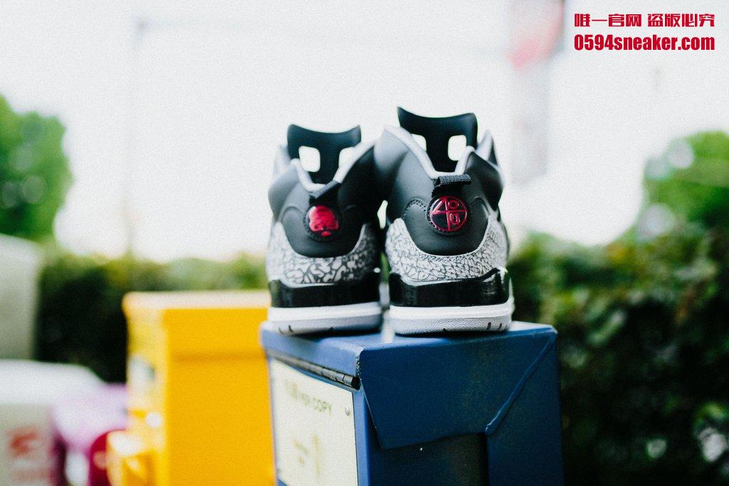 315371-034,Jordan Spizike 315371-034 黑水泥配色 Jordan Spizike “Black Cement” 海外地区已发售