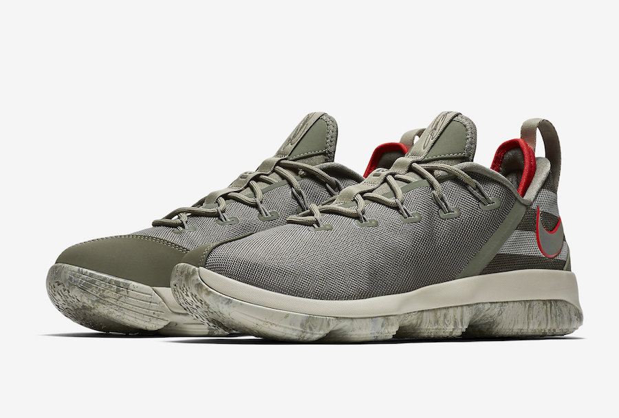 Nike,LeBron 14 Low,878635-003   3M 反光加持!军绿色 LeBron 14 Low 本月发售! Nike,LeBron 14 Low,878635-003   3M 反光加持!军绿色 LeBron 14 Low 本月发售!