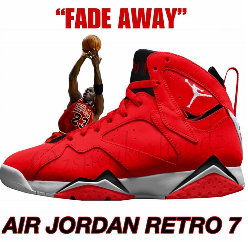 Air Jordan 7,Fadeaway,AJ7  以后仰跳投为灵感！Air Jordan 7 “Fadeaway” 明年登场