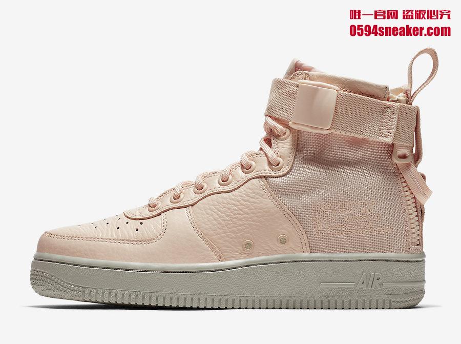 Nike,SF-AF1 Mid,AA3966-800  粉橙诱惑！女生专属 SF-AF1 Mid 本周发售
