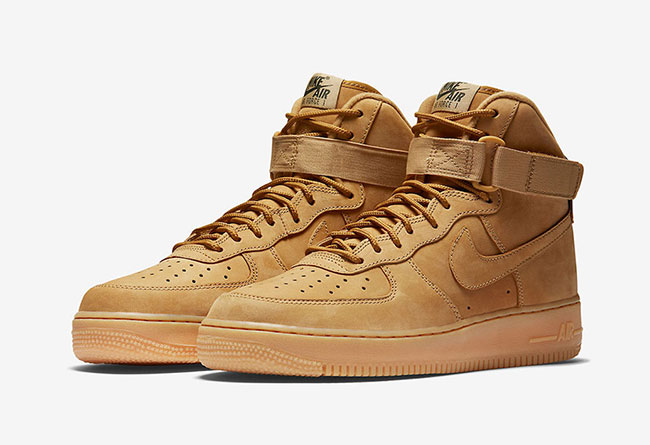 Nike,Air Force 1 High,882096-2  小麦回归！人气配色 Air Force 1 High “Flax” 十月发售