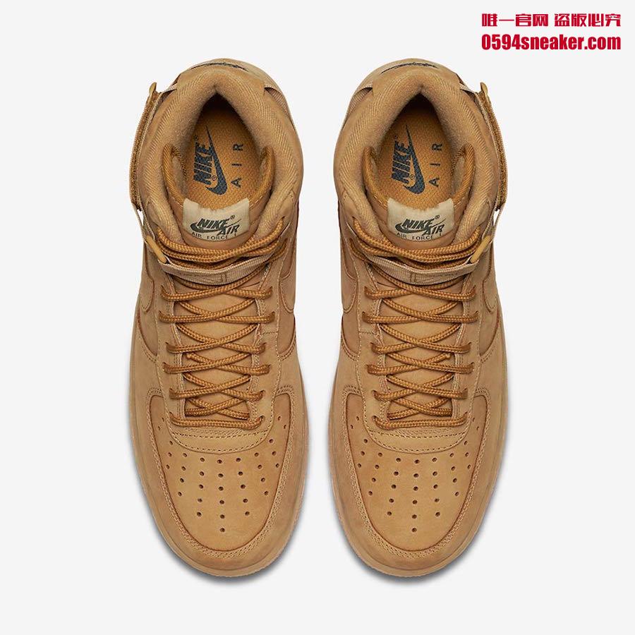 Nike,Air Force 1 High,882096-2  小麦回归！人气配色 Air Force 1 High “Flax” 十月发售