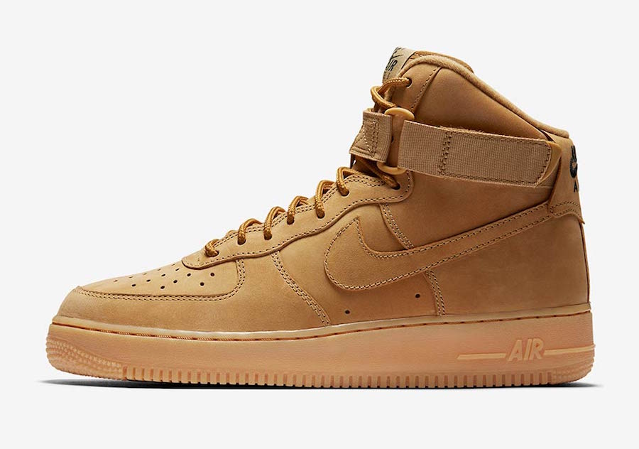 Nike,Air Force 1 High,882096-2  小麦回归！人气配色 Air Force 1 High “Flax” 十月发售