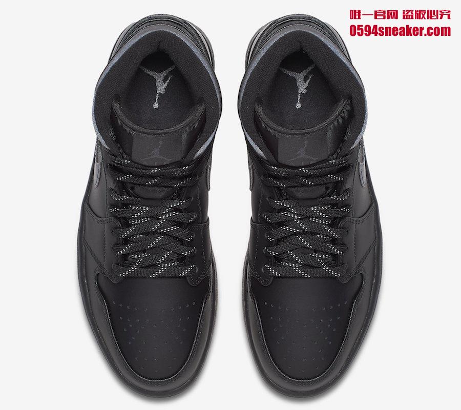 AJ1,Air Jordan 1 Mid,AA3992-00  3M 反光亮眼！全新黑色 Air Jordan 1 Mid 官图释出