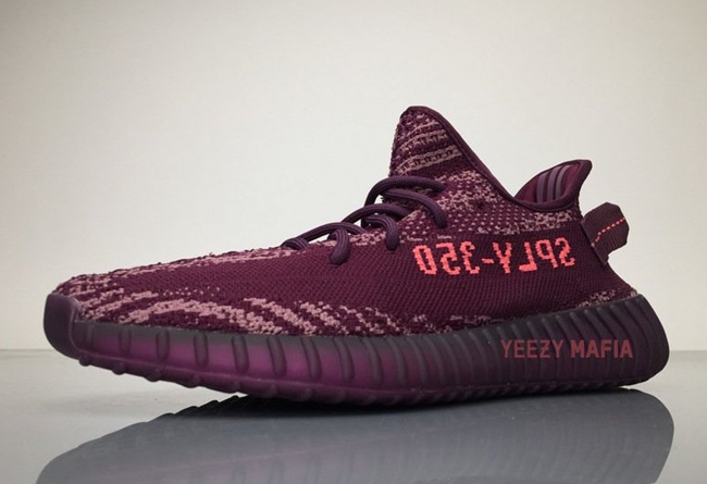 adidas,Yeezy Boost 350 V2,B375  酒红诱惑！Yeezy Boost 350 V2 “Red Night” 年底发售