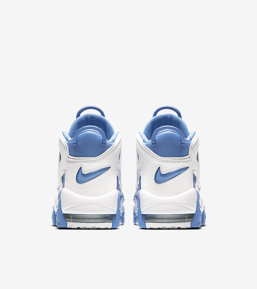 Nike,Air More Uptempo,921948-4  经典北卡蓝！这双颜值不俗的 Air More Uptempo 海外现已发售