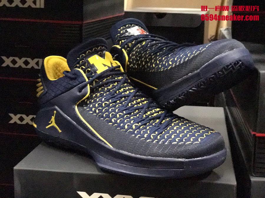 AJ32,Air Jordan 32 Low PE  密歇根大学专属！全新 Air Jordan 32 Low PE 实物曝光