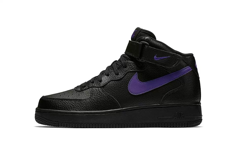 AF1,Nike,VLONE  VLONE 既视感！全新黑色 Nike Air Force 1 Mid 带来不俗质感