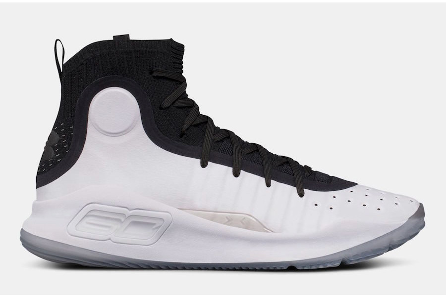 Curry 4,Under Armour 1298306-007 第二配色亮相！黑白配色 Under Armour Curry 4 本月发售
