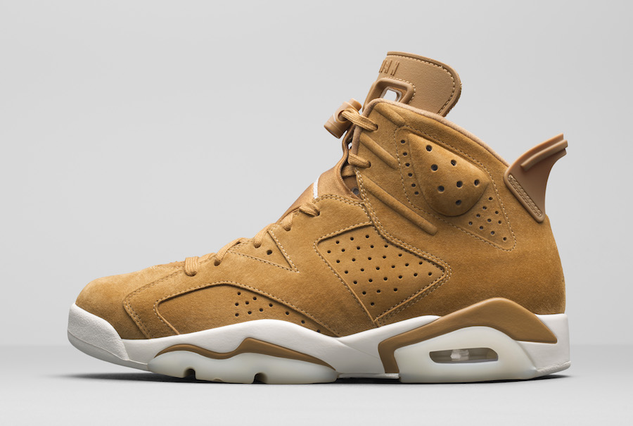 Air Jordan 6,AJ6,384664-705  休闲又复古！小麦色 Air Jordan 6 发售日期确定！