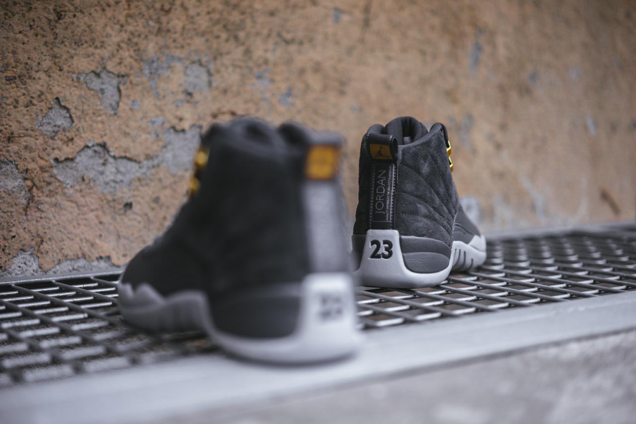 Air Jordan 12,AJ12,130690-005  上脚效果不俗！灰麂皮金扣 Air Jordan 12 本周六登场