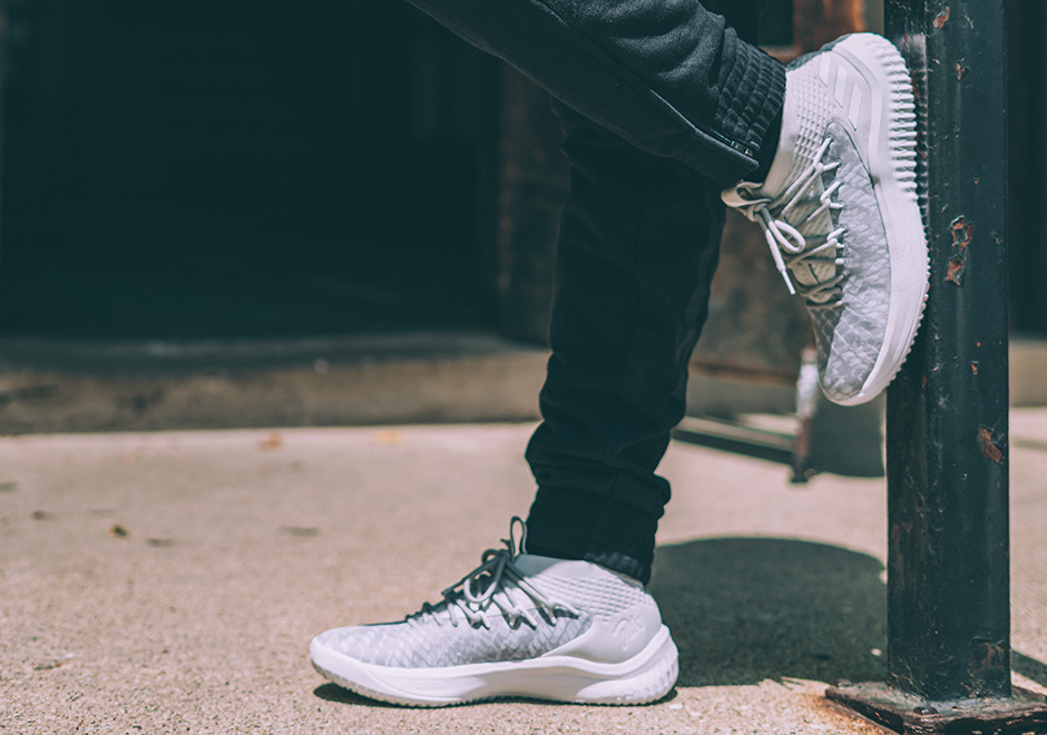 BY4495,Dame 4,adidas  改变鞋面设计！全新灰白配色 adidas Dame 4 现已发售