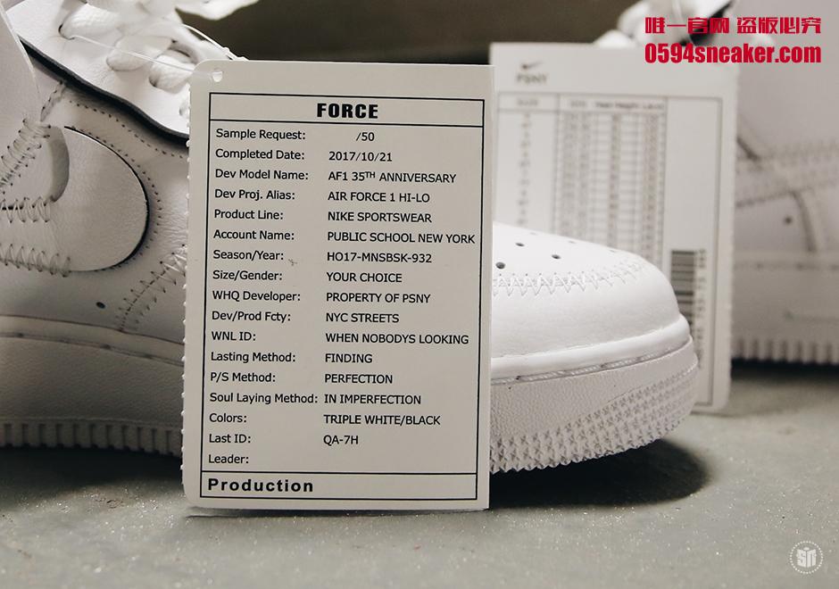 Nike,PSNY,Air Force 1 Hi-Lo,A0  细节满满！这双放飞自我的 PSNY x Air Force 1 Hi-Lo 实物近览