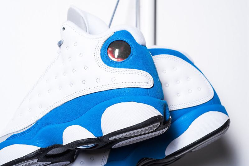 Air Jordan 13 GS,Italy Blue,AJ  海外已正式上架！白蓝装扮 Air Jordan 13 GS 实物近赏