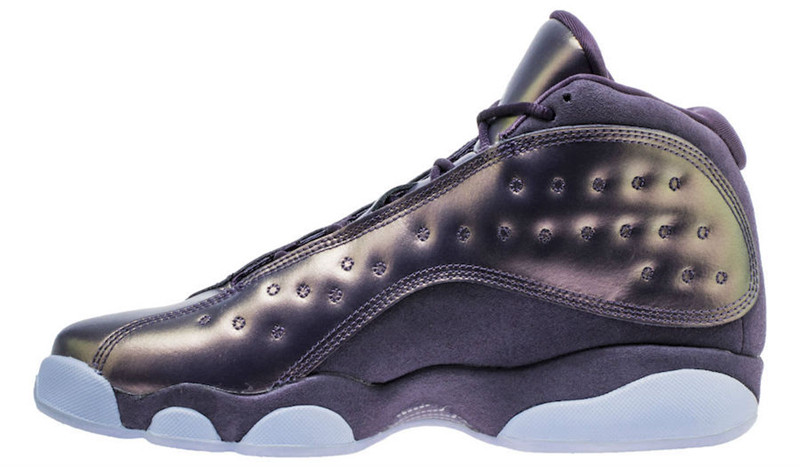 Air Jordan 13,AJ13,Dark Raisin  耀眼光泽鞋面！Air Jordan 13 GS “Dark Raisin” 本月登场