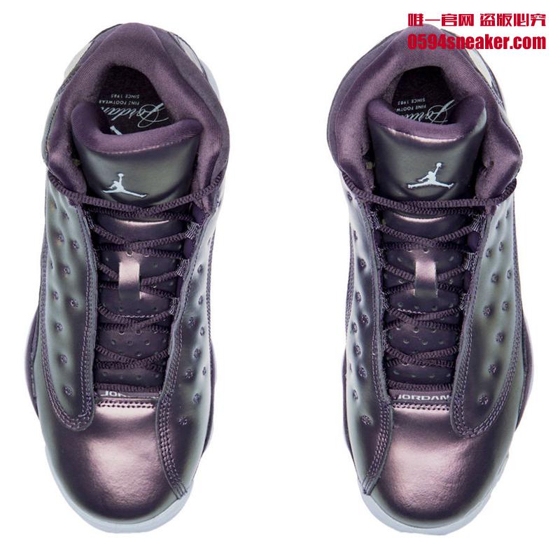 Air Jordan 13,AJ13,Dark Raisin  耀眼光泽鞋面！Air Jordan 13 GS “Dark Raisin” 本月登场