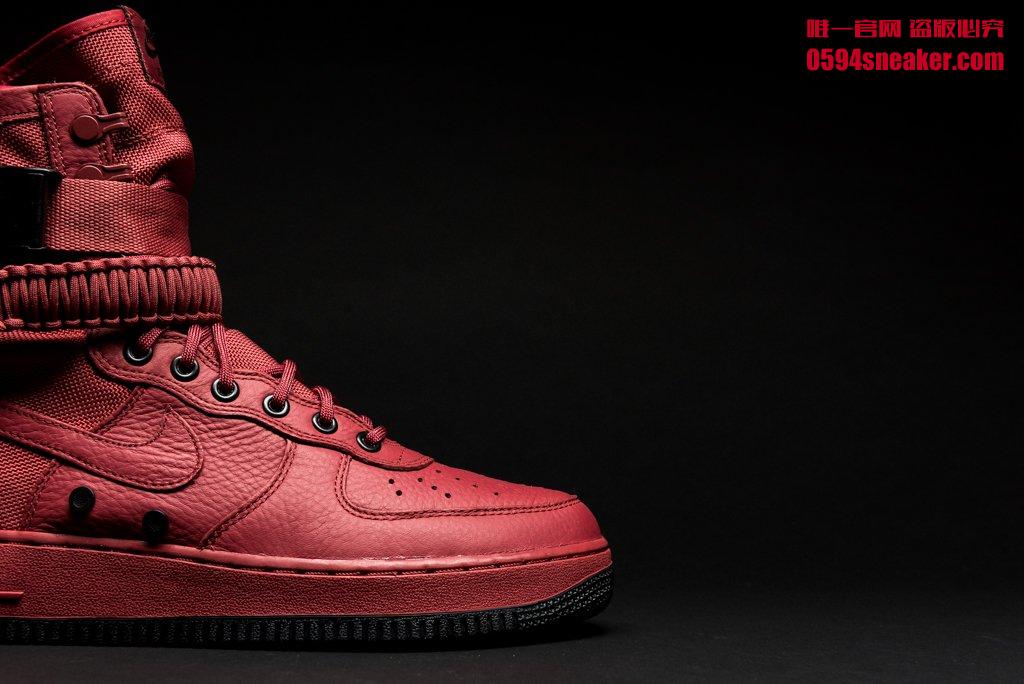 Nike,SF-AF1,857872-600  低调中尽显个性！暗红色 SF-AF1 横空出世！