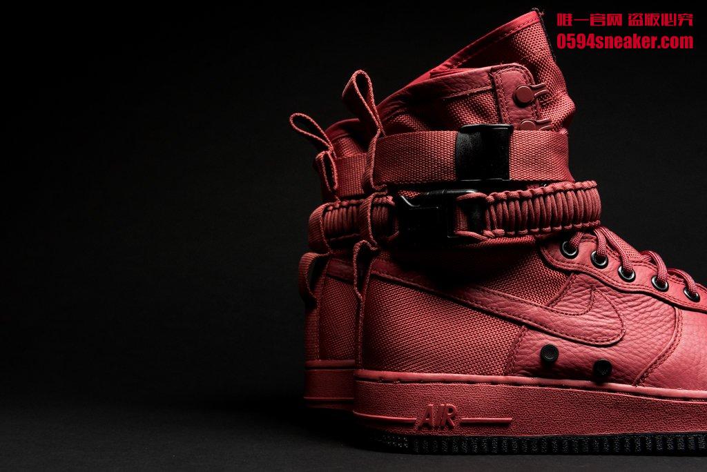 Nike,SF-AF1,857872-600  低调中尽显个性！暗红色 SF-AF1 横空出世！