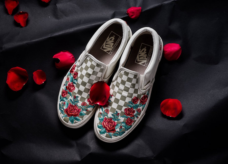 Rose Embroidery,Vans  花卉刺绣主题！两款 Vans “Rose Embroidery” 现已发售