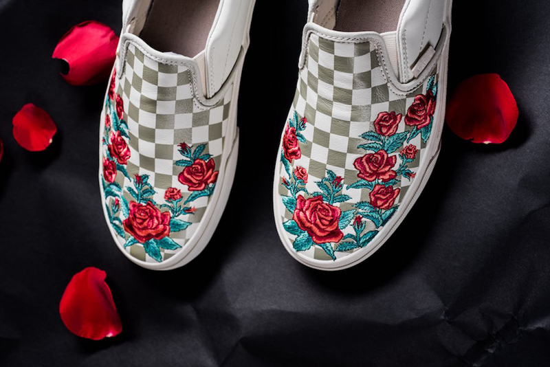 Rose Embroidery,Vans  花卉刺绣主题！两款 Vans “Rose Embroidery” 现已发售