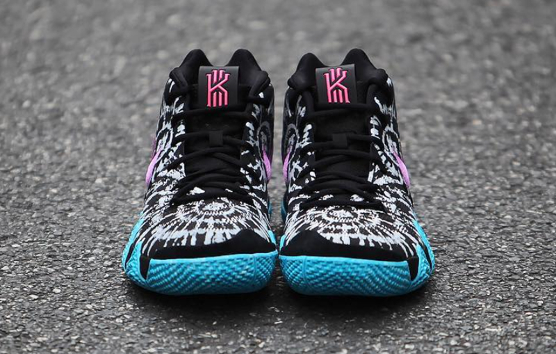 Kyrie 4,All-Star,AQ8623-001,Ni  极具视觉张力！泼墨设计 Kyrie 4 “All-Star” 实物近赏