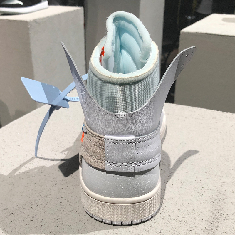 OFF-WHITE,Air Jordan 1,AJ1,AQ0  下月中旬登场！纯白 OFF-WHITE x AJ1 多角度实物近赏