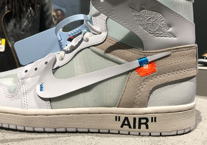 OFF-WHITE,Air Jordan 1,AJ1,AQ0  下月中旬登场！纯白 OFF-WHITE x AJ1 多角度实物近赏