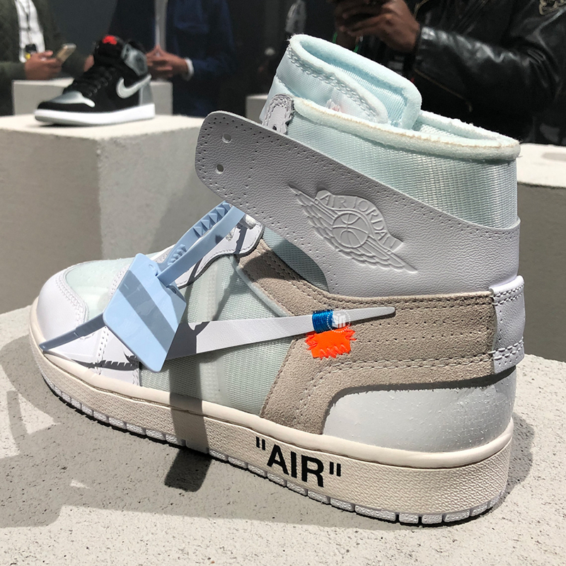 OFF-WHITE,Air Jordan 1,AJ1,AQ0  下月中旬登场！纯白 OFF-WHITE x AJ1 多角度实物近赏