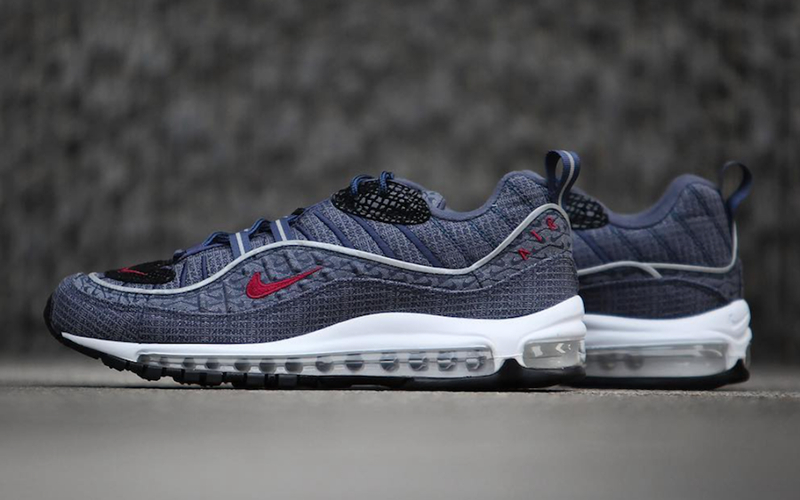 Nike,Air Max 98,Thunder Blue,9  将于近期登场！Air Max 98 “Thunder Blue” 实物细节近赏