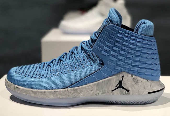 Air Jordan 32,UNC,AJ32  北卡大学夺冠主题！Air Jordan 32 “UNC” 实物曝光