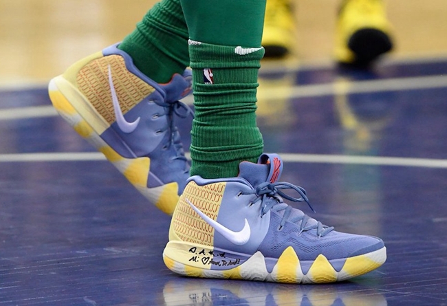 Nike,Kyrie 4  独特配色方案！专属 Kyrie 4 London PE 实物近赏