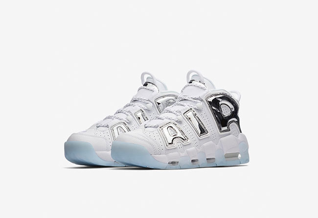 Nike,Air More Uptempo,917593-1  液态银 “大AIR”！女生专属 Air More Uptempo 明日官网上架