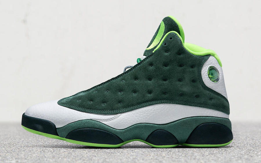 AJ13,Air Jordan 13  俄勒冈亲友配色！ Air Jordan 13 “Oregon Ducks” PE 细节欣赏