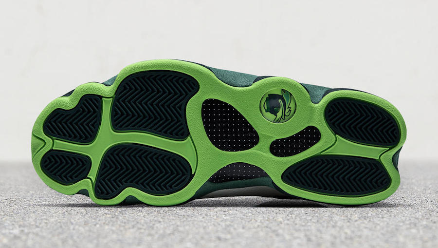 AJ13,Air Jordan 13  俄勒冈亲友配色！ Air Jordan 13 “Oregon Ducks” PE 细节欣赏