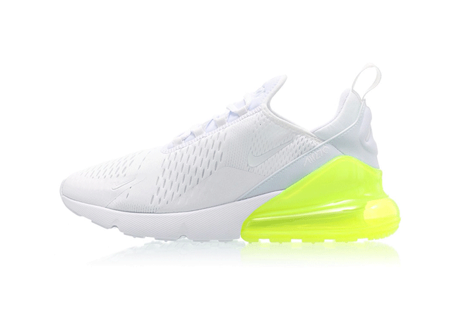 Nike,Air Max 270,AH8050-104  乍眼荧光黄！Nike Air Max 270 “White Volt” 二月初发售