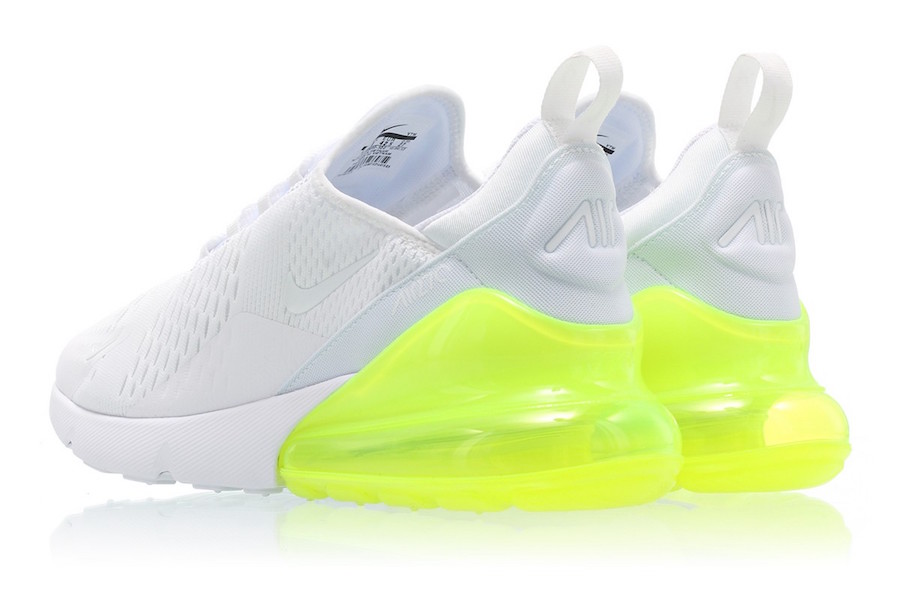 Nike,Air Max 270,AH8050-104  乍眼荧光黄！Nike Air Max 270 “White Volt” 二月初发售