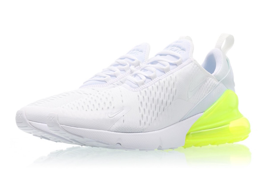 Nike,Air Max 270,AH8050-104  乍眼荧光黄！Nike Air Max 270 “White Volt” 二月初发售