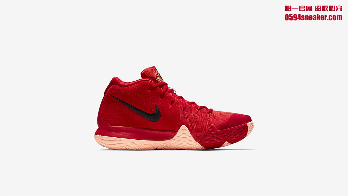 943807-600,Kyrie 4,Nike 943807-600 中国区下周发售！新年配色 Kyrie 4 CNY 要来了！