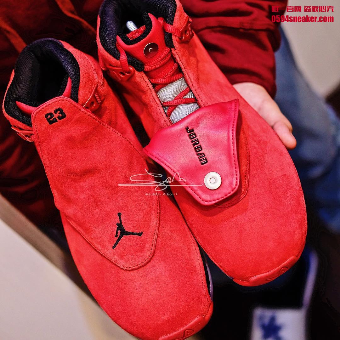 AA2494-601,AJ18,Air Jordan 18 AA2494-601 惊艳的性能怪兽！Air Jordan 18 “Toro” 清晰实物图赏