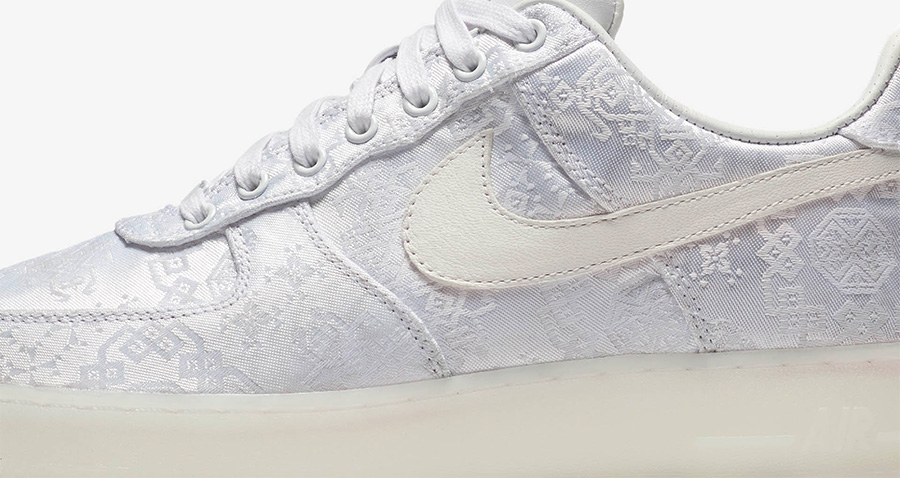 AO9286-100,AF1,Air Force 1,CLO AO9286-100 白丝绸 CLOT x Nike Air Force 1 发售日期确定！下周就登场！