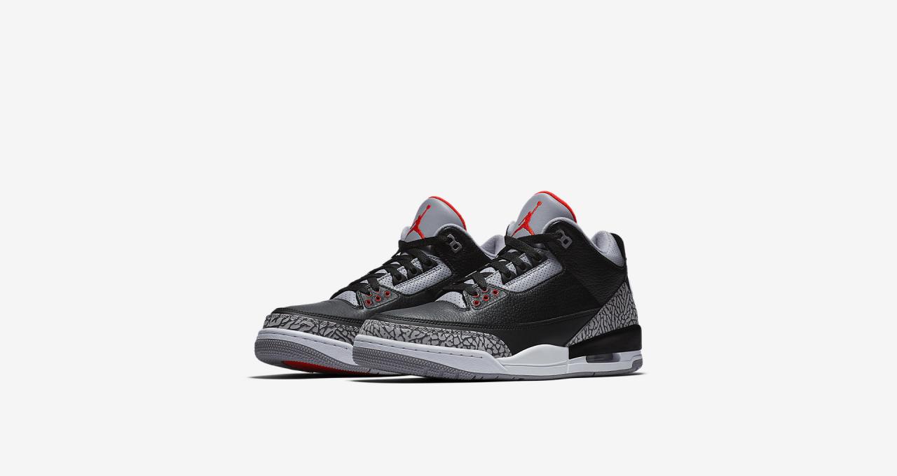 854262-001,AJ3,Air Jordan 3 854262-001 AJ3 黑水泥 Air Jordan 3 中国区发售信息正式公布