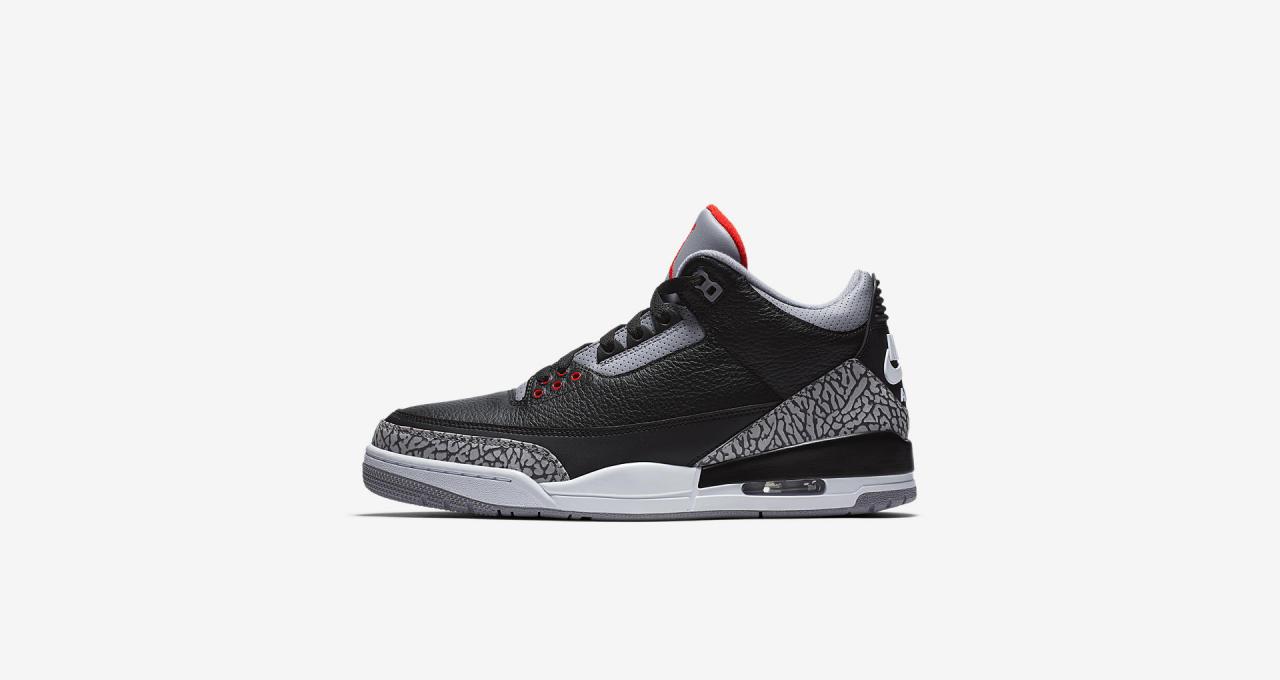 854262-001,AJ3,Air Jordan 3 854262-001 AJ3 黑水泥 Air Jordan 3 中国区发售信息正式公布