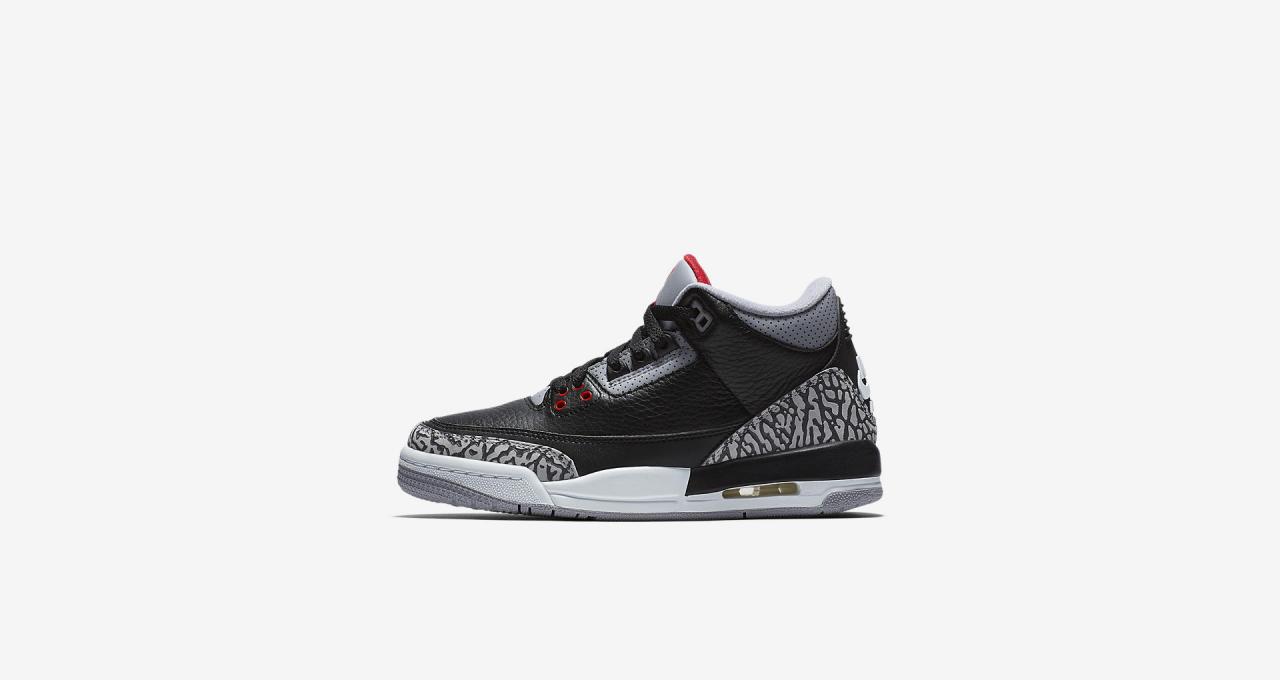 854262-001,AJ3,Air Jordan 3 854262-001 AJ3 黑水泥 Air Jordan 3 中国区发售信息正式公布