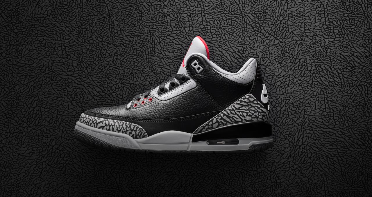 854262-001,AJ3,Air Jordan 3 854262-001 AJ3 黑水泥 Air Jordan 3 中国区发售信息正式公布