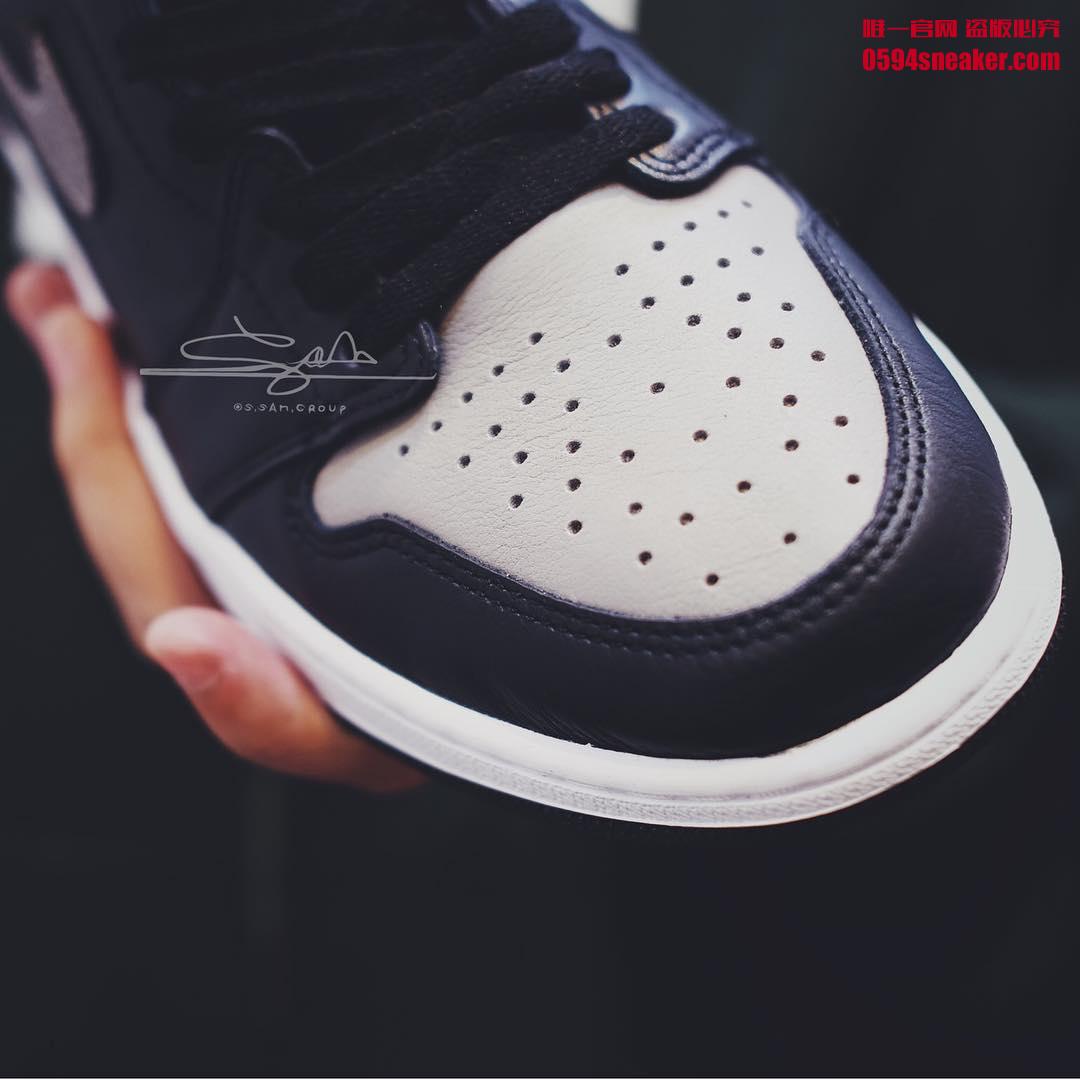 Air Jordan 1,AJ1,Shadow,555088  实物首次曝光！2018 Air Jordan 1 “Shadow” 皮质更柔软！