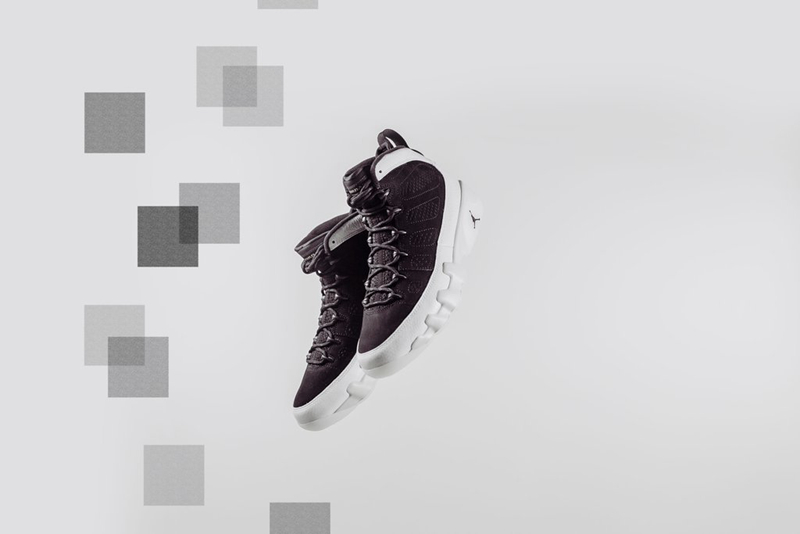 Air Jordan 9,LA,AJ9,302370-021  简约黑白装扮！全明星主题 Air Jordan 9 “LA”  本周登场