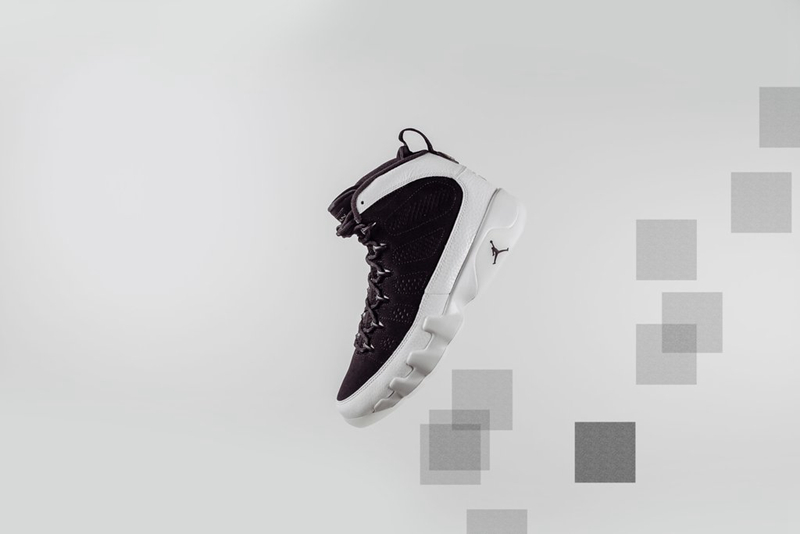 Air Jordan 9,LA,AJ9,302370-021  简约黑白装扮！全明星主题 Air Jordan 9 “LA”  本周登场